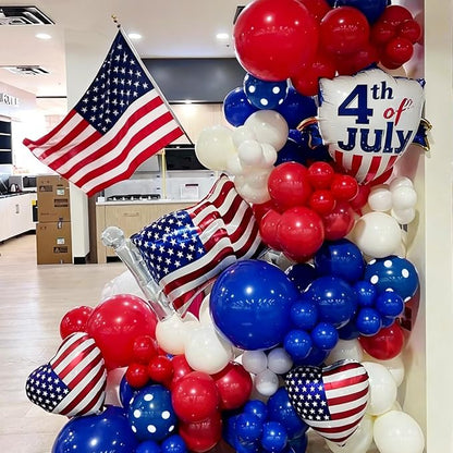 Red White Blue Balloon Arch Kit - Image 4