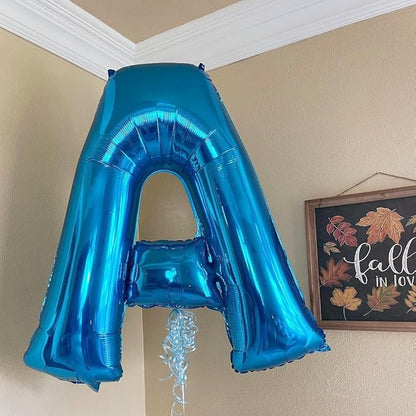 Blue Letter B Balloon, B Balloons Letter - Image 3