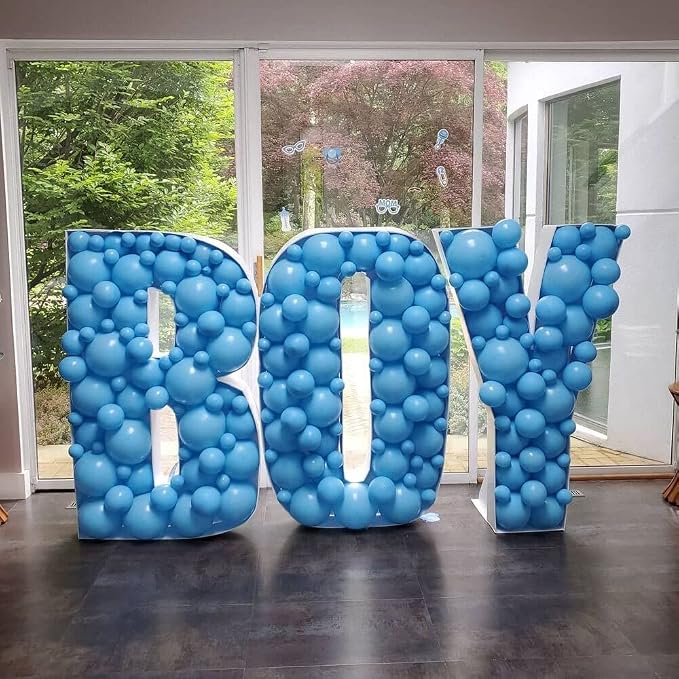 Marquee Letters 3FT Tall Mosaic Balloon Frame Pre-Cut Foam Board Letter N | - Image 5