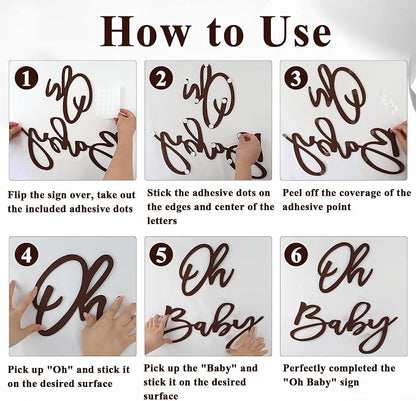 Oh Baby Sign for Backdrop - Image 4
