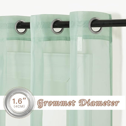 NICETOWN Sheer Curtains 96" Long - Image 2