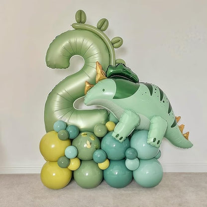 Sage Green Number 14 Balloon, 14 Balloon - Image 2