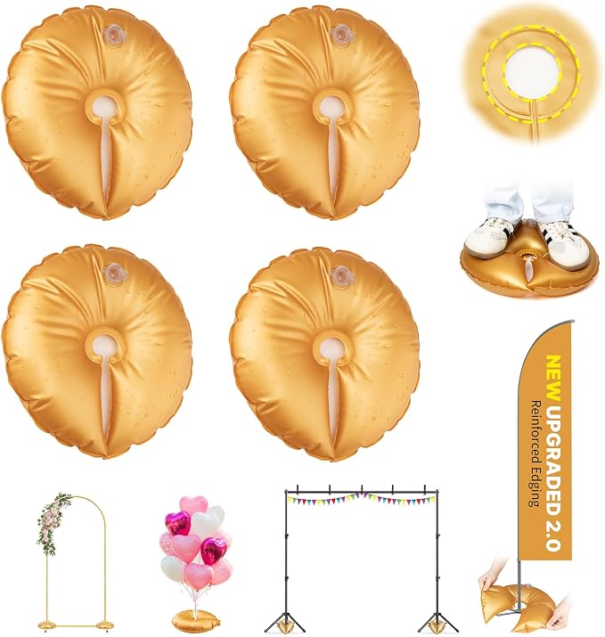 New 2 Pcs Balloon Arch Weights for Backdrop Stand | 50kg Pressure-Rated Weights by sansaieco