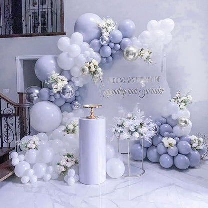 PartyWoo Dusty Purple Balloons 50pcs Lavender Lilac Boho Neutral Color | 12 - Image 7