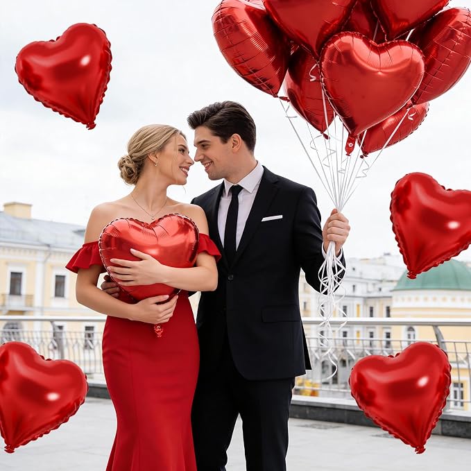 Red Heart Balloons - Image 7