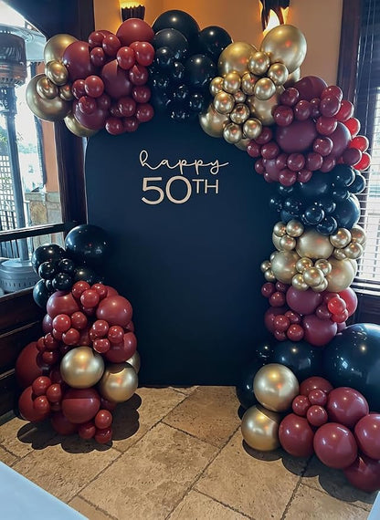 Burgundy Balloon Garland Arch Kit 162Pcs - Image 6
