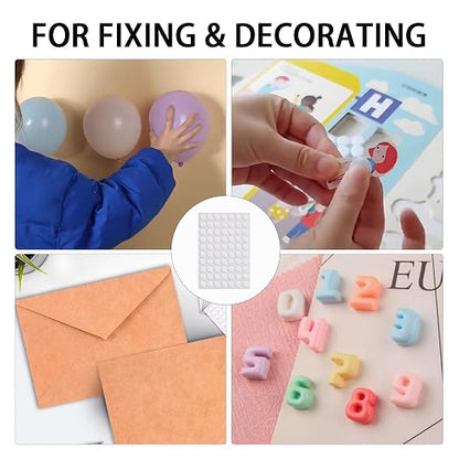 350pcs Transparent Double-Sided Sticky Adhesive Dots Stickers, 10mm/0.4” Small - Image 3