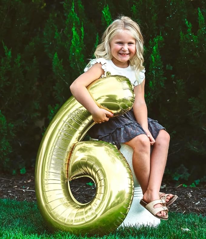 Champagne Gold Number 0 Balloon 40 Inch - Image 3
