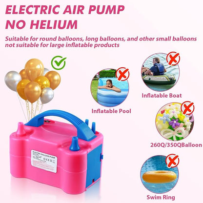 Balloon Pump Electric, Electric Air Pump Replace Manual Balloon Hand Pump - Image 7