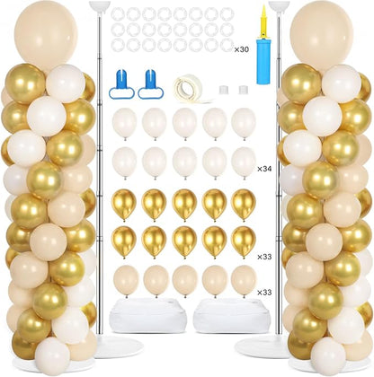 2 Sets Adjustable Balloon Column Stand Kit by Naozinebi