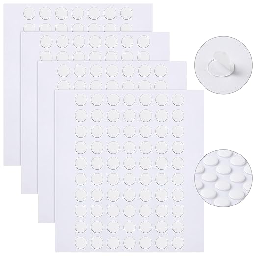 JANYUN 280 Pcs Small Sticky Dots Stickers Round Putty Clear Sticky Tack | by JANYUN