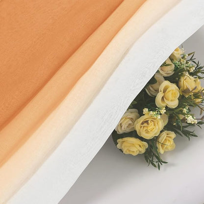 DWCN Ombre Faux Linen Sheer Curtains - Image 7