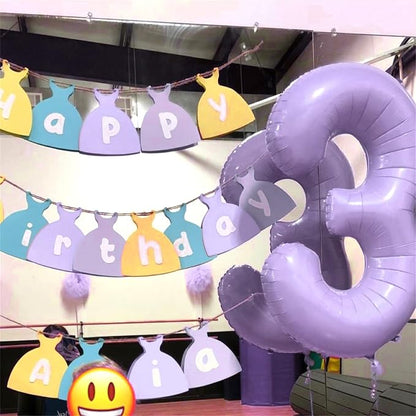 Pastel Dusty Purple Number 18 Birthday Balloons, 40 Inch Foil Number 1 & 8 - Image 6