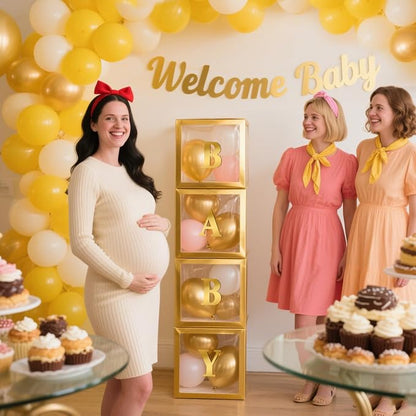Ledido Baby Boxes with Letters for Baby Shower Decorations - Image 6