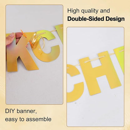BEISHIDA Double-sided Gold 116PCS A-Z DIY Letter Custom Banner Party Decor | - Image 2
