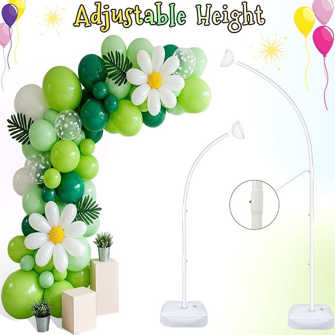 AerWo Lighted Balloon Arch Kit, Half Curved Balloon Arch Stand - Image 6