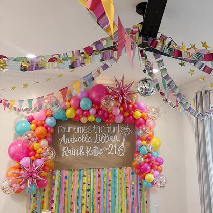 Rainbow Colorful Balloons Arch Kit - Image 8
