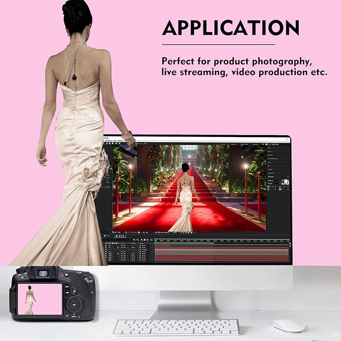 Pink Photography Backdrop for Photoshoot, Fabric 10x20ft | Versatile Studio - Image 3