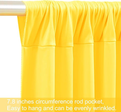 10 Panels Yellow Backdrop Curtains - Image 8