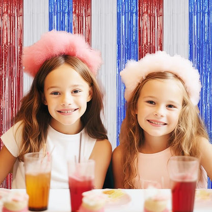 DECOCKRAT 3 Pack Foil Fringe Backdrop - Image 4
