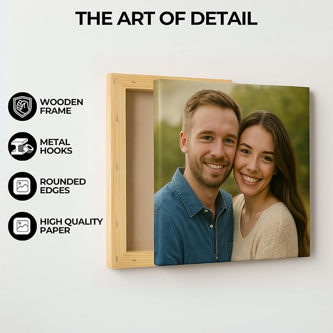 DC Custom canvas prints with your photos custom wall decor Hang Made in USA | - Image 6