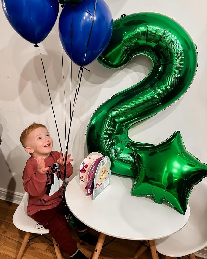 10 Balloon - Green Birthday Number Balloons, 40 Inch Decorations Men Women | - Image 4