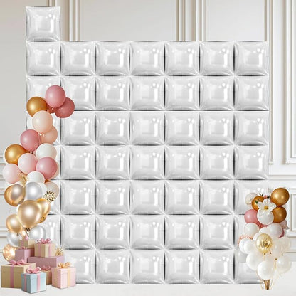 50 Pcs Square Foil Balloons 22 Inch Square Mylar Balloons, Metallic Square by Unknown