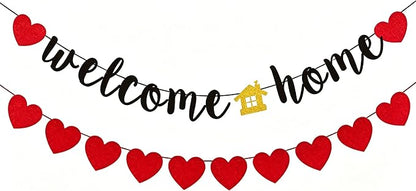 Welcome Home Banner with Heart, Welcome Home Sign, Homecoming Party Sign by Unknown