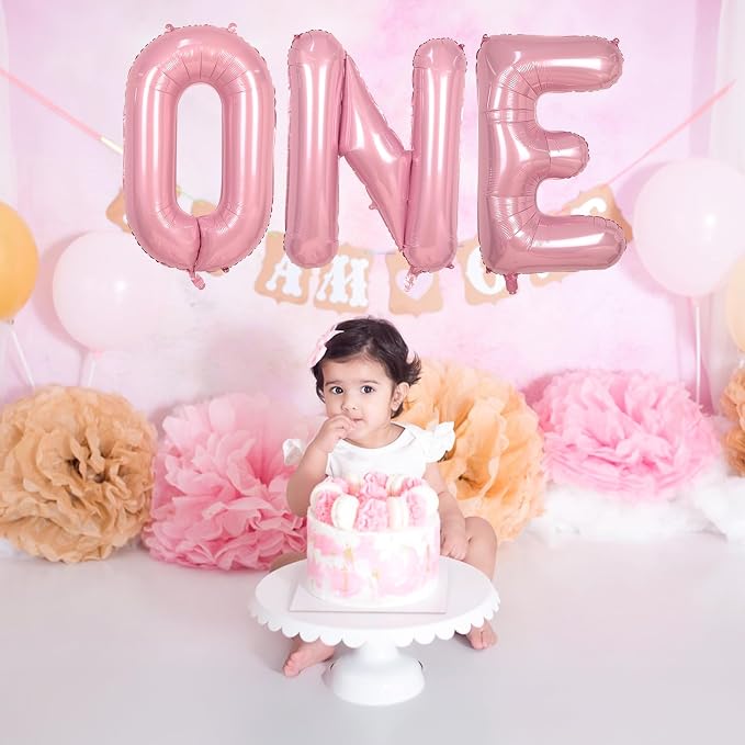 Giant Alphabet F Foil Letter Balloon, Pastel Pink Inflatable Word Balloons F - Image 3