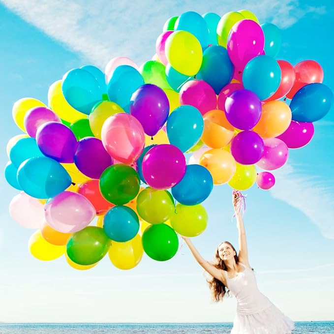 Lenwen 1000 Pcs Balloons Assorted Colors 12 Rainbow Latex Balloons - Image 6