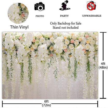 Mocsicka Wedding Flower Backdrop Wall Floral Bridal Shower Backdrops - Image 4