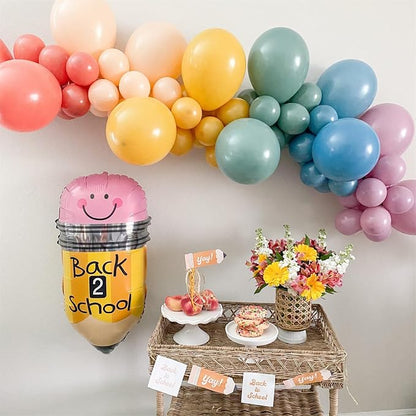 144PCS Rainbow Balloon Arch Kit, Mustard Yellow Beige Balloons - Image 8
