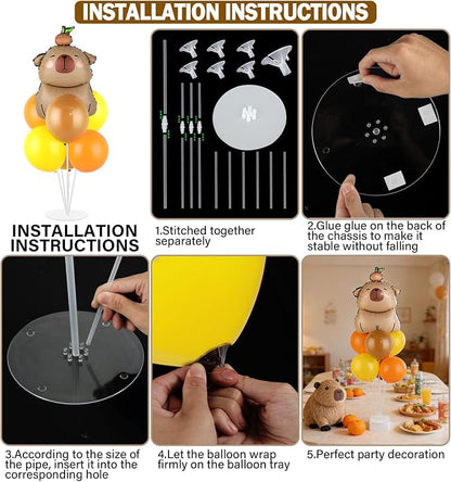 Capybara Party Balloons Stand Kit 2 Sets - Image 3