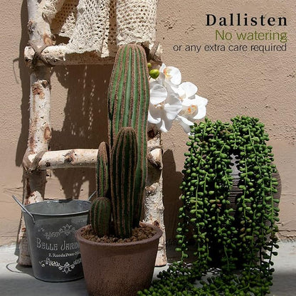 6 Pcs Artificial Succulents Hanging Plants, Fake String of Pearls Greenery - Image 4