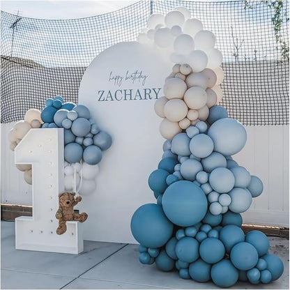 Dusty Blue Balloon Garland Kit - Image 4