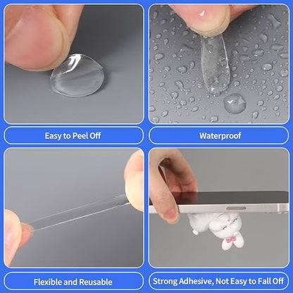 JANYUN 280 Pcs Clear Sticky Dots, 15 mm Round Putty Tape - Image 4