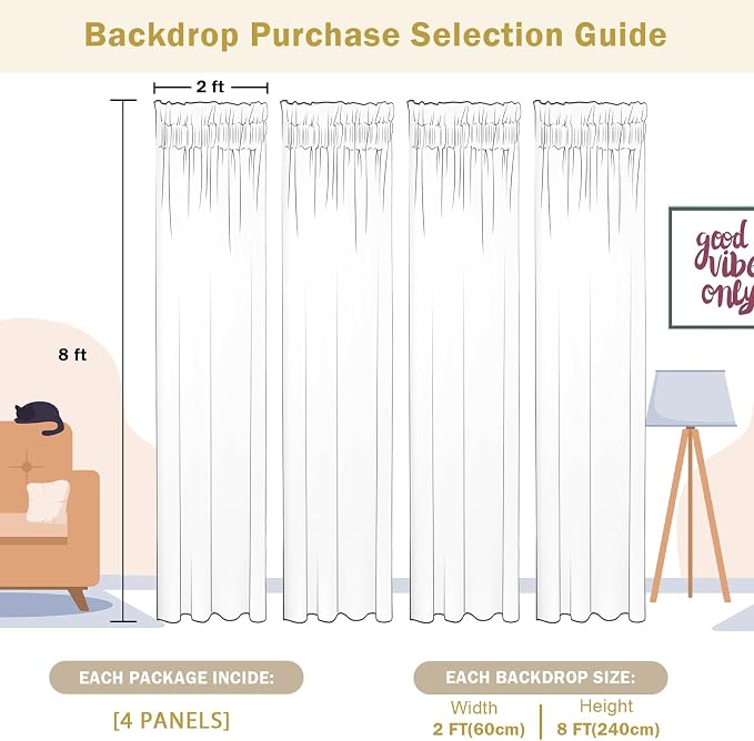 2×8FT-4PCS Silver Sequin Backdrop Curtains Panels, Photography Backdrop Glitter - Image 6