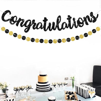 BEISHIDA Congratulations Banner Black 2026 Graduation Banners, Grad Congrats - Image 6