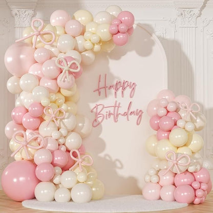 Pink and Yellow Balloon Arch Kit by NUTTYBASH