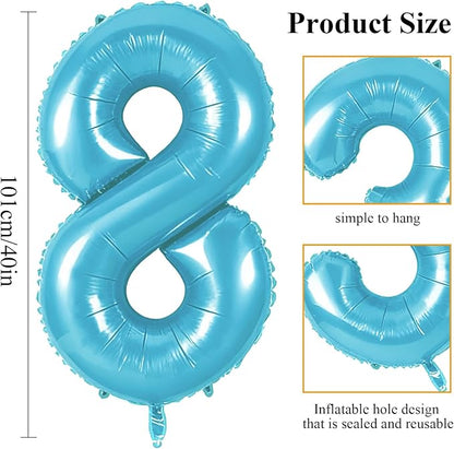 Number 48 Balloons for 48th Birthday Party Decorations, 0-100 Large No.48 - Image 2