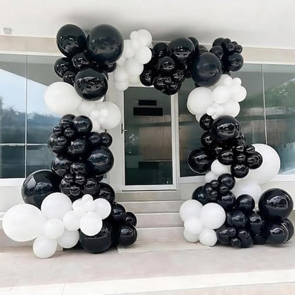 YMSZ Black and White Balloons Arch Kit - Image 6