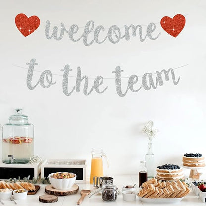 BEISHIDA Welcome to The Team Banner, NO DIY, Office Party Decorations - Image 5