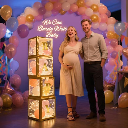 Ledido Baby Boxes with Letters & Fairy Lights - Image 6