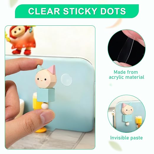 500pcs 0.78 Inch Double Sided Sticky Dots, Mini Clear Glue Adhesive Dots - Image 3