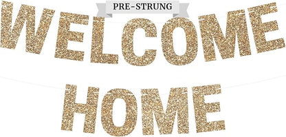 Pre-Strung Welcome Home Banner by PerfectOccasion