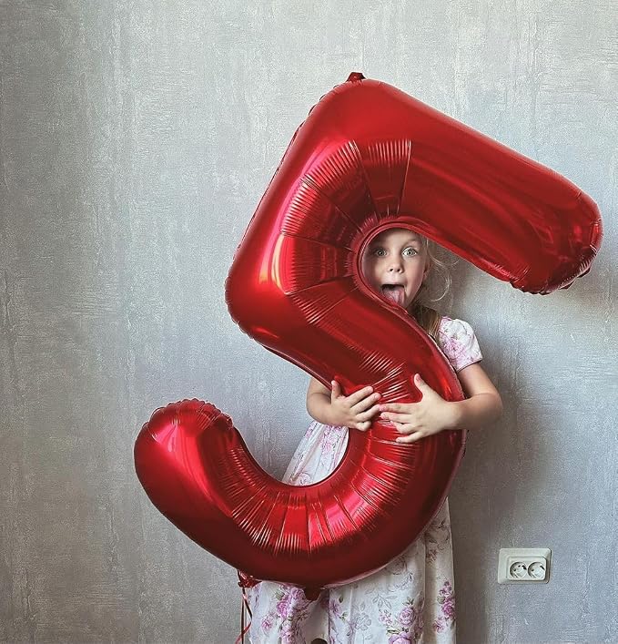 Red Number 1 Balloon 40 Inch - Image 4