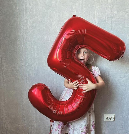 Red Number 1 Balloon 40 Inch - Image 4
