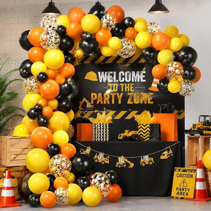 Construction Balloons, Truck Theme Latex Party Balloons - Image 8