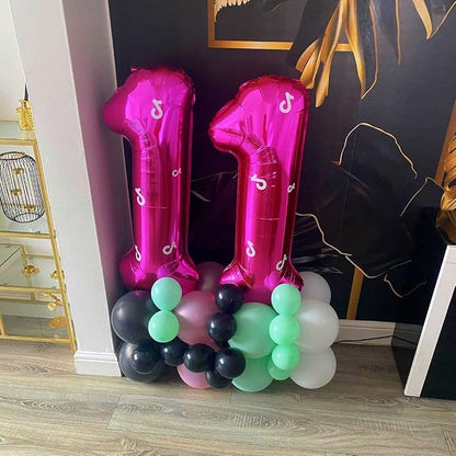 1 Balloon Number Hot Pink 1 Birthday Balloon 40 inch Foil Mylar Large 1 Balloon - Image 4