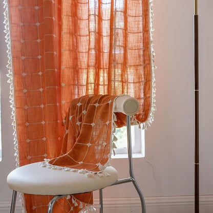 Sutuo Home Boho Curtains Plaids - Image 2